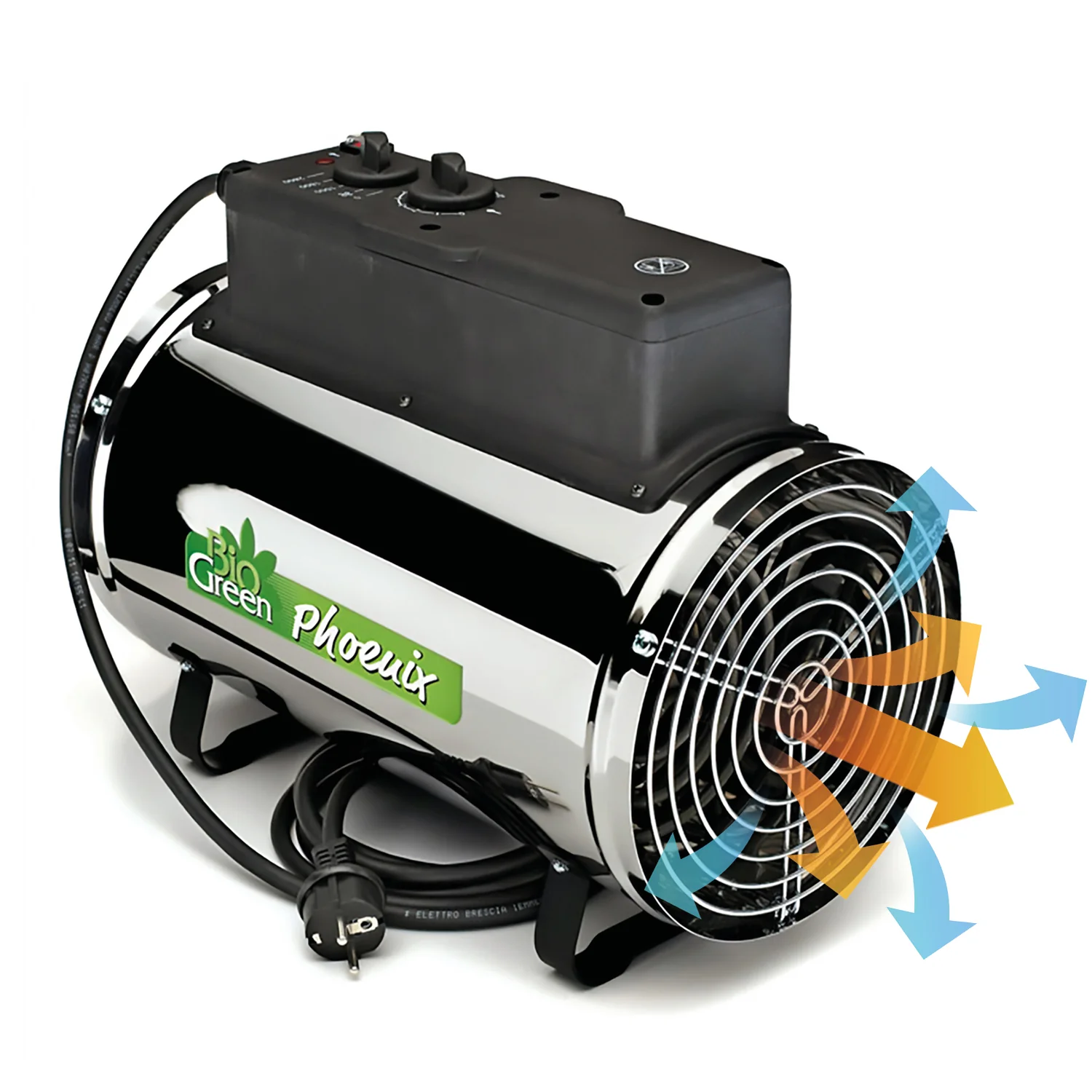 Electric Greenhouse Heater & Fan with Manual Thermostat PHOENIX, 2800 Watts