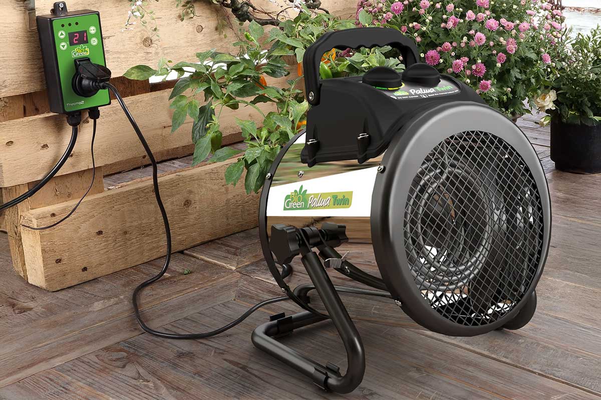 Greenhouse heating "Palma Twin" with a digital thermostat 1000W/2000W